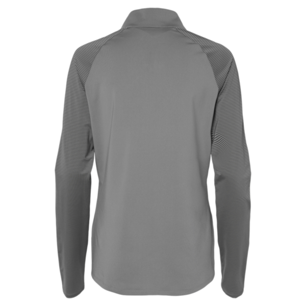 Adidas Women's Ultimate365 Lightweight Raglan Quarter-Zip Pullover, Grey Three, Back view