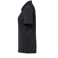 Adidas Women's Ultimate365 Solid Polo, Black, Left Sleeve view