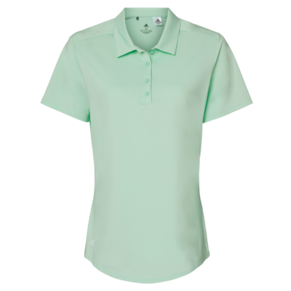 Adidas Women's Ultimate365 Solid Polo, Clear Mint, Front view