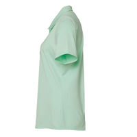 Adidas Women's Ultimate365 Solid Polo, Clear Mint, Left Sleeve view