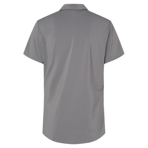 Adidas Women's Ultimate365 Solid Polo, Grey Three, Back view