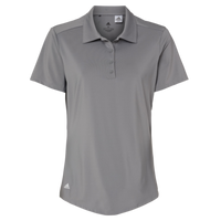 Adidas Women's Ultimate365 Solid Polo, Grey Three, Front view