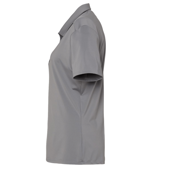 Adidas Women's Ultimate365 Solid Polo, Grey Three, Left Sleeve view