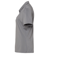 Adidas Women's Ultimate365 Solid Polo, Grey Three, Left Sleeve view