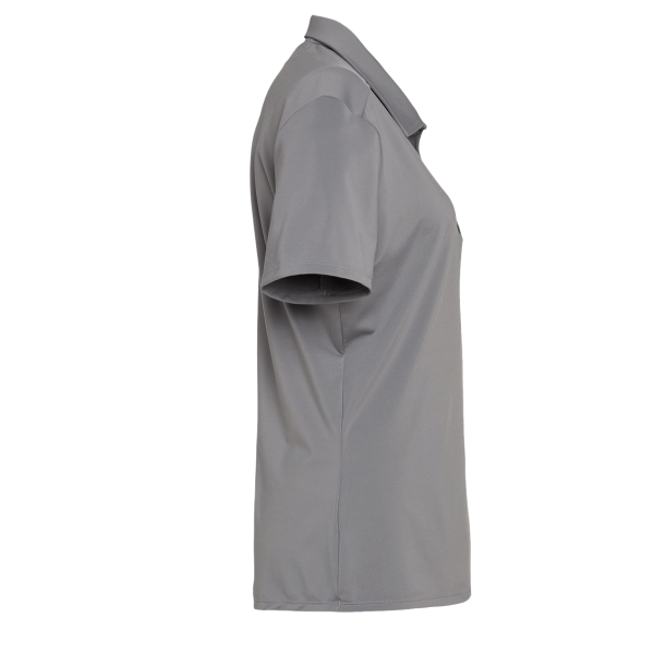 Adidas Women's Ultimate365 Solid Polo, Grey Three, Right Sleeve view