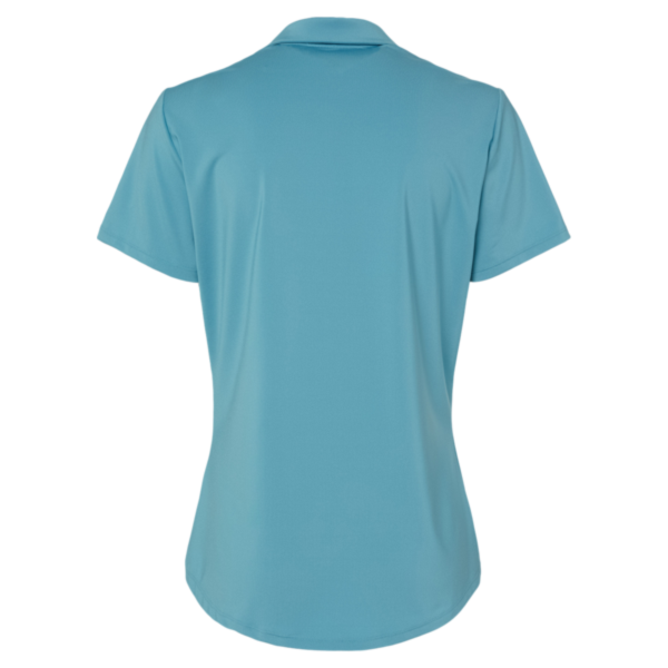 Adidas Women's Ultimate365 Solid Polo, Hazy Blue, Back view