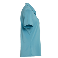 Adidas Women's Ultimate365 Solid Polo, Hazy Blue, Right Sleeve view