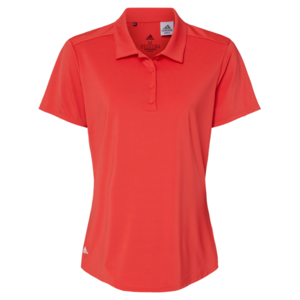Adidas Women's Ultimate365 Solid Polo, Real Coral, Front view