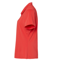 Adidas Women's Ultimate365 Solid Polo, Real Coral, Left Sleeve view