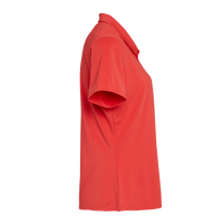 Adidas Women's Ultimate365 Solid Polo, Real Coral, Right Sleeve view