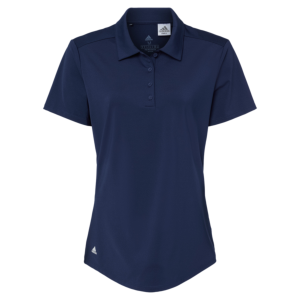 Adidas Women's Ultimate365 Solid Polo, Team Navy Blue, Front view