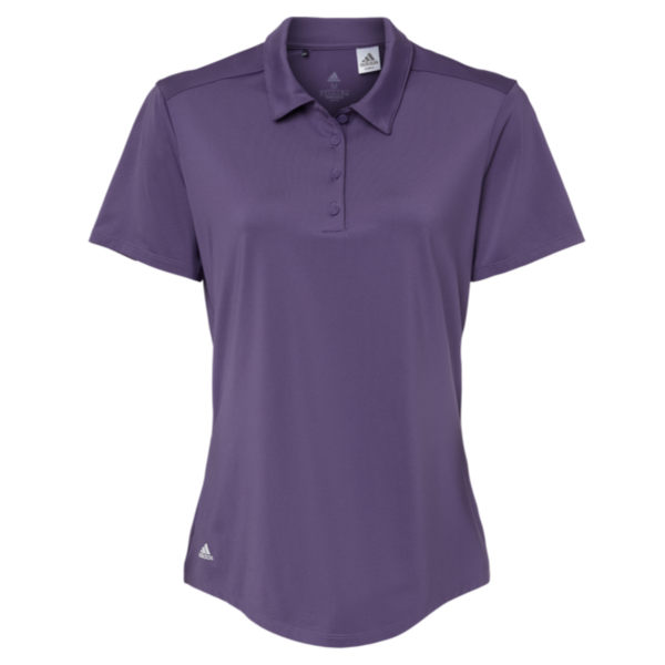 Adidas Women's Ultimate365 Solid Polo, Tech Purple, Front view