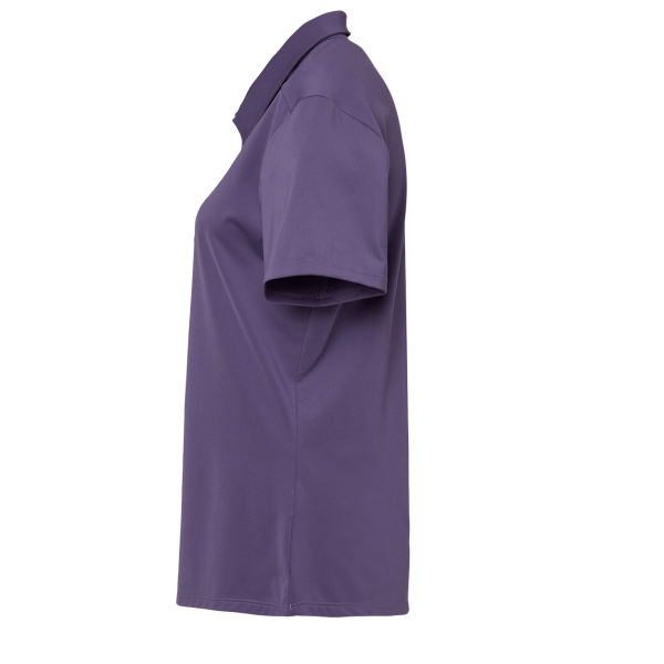 Adidas Women's Ultimate365 Solid Polo, Tech Purple, Left Sleeve view