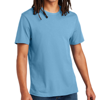 AllMade Unisex Heavyweight Recycled Cotton Tee, Arctic Blue, Front view