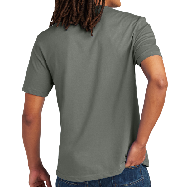 AllMade Unisex Heavyweight Recycled Cotton Tee, Ash Grey, Back view