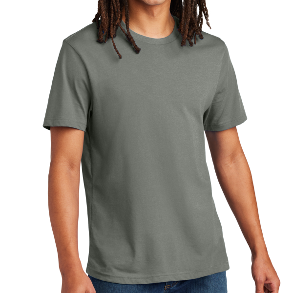 AllMade Unisex Heavyweight Recycled Cotton Tee, Ash Grey, Front view