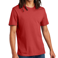 AllMade Unisex Heavyweight Recycled Cotton Tee, Beet Red, Front view