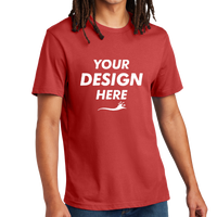 AllMade Unisex Heavyweight Recycled Cotton Tee, Beet Red, Front view, Mockup