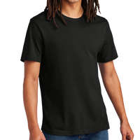 AllMade Unisex Heavyweight Recycled Cotton Tee, Deep Black, Front view