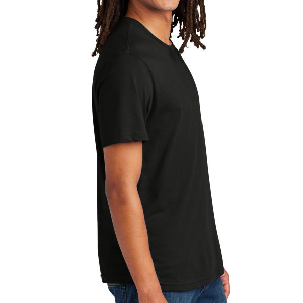 AllMade Unisex Heavyweight Recycled Cotton Tee, Deep Black, Right Sleeve view