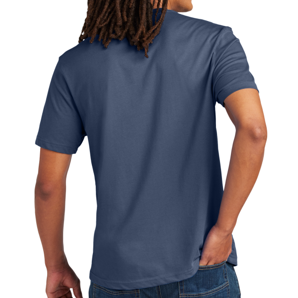 AllMade Unisex Heavyweight Recycled Cotton Tee, Night Sky Navy, Back view