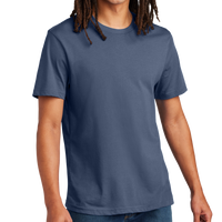 AllMade Unisex Heavyweight Recycled Cotton Tee, Night Sky Navy, Front view