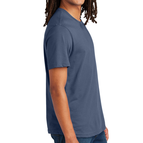 AllMade Unisex Heavyweight Recycled Cotton Tee, Night Sky Navy, Right Sleeve view