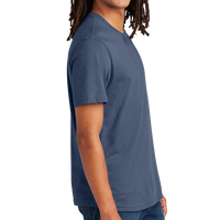 AllMade Unisex Heavyweight Recycled Cotton Tee, Night Sky Navy, Right Sleeve view