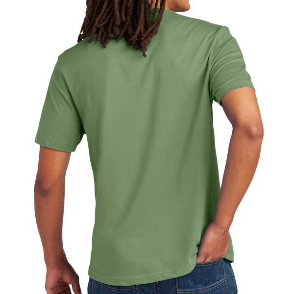 AllMade Unisex Heavyweight Recycled Cotton Tee, Olive You Green, Back view