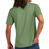 AllMade Unisex Heavyweight Recycled Cotton Tee, Olive You Green, Back view