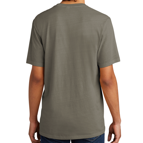 AllMade Unisex Mineral Dye Organic Cotton Tee, Driftwood Grey, Back view