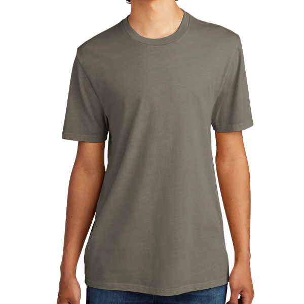 AllMade Unisex Mineral Dye Organic Cotton Tee, Driftwood Grey, Front view