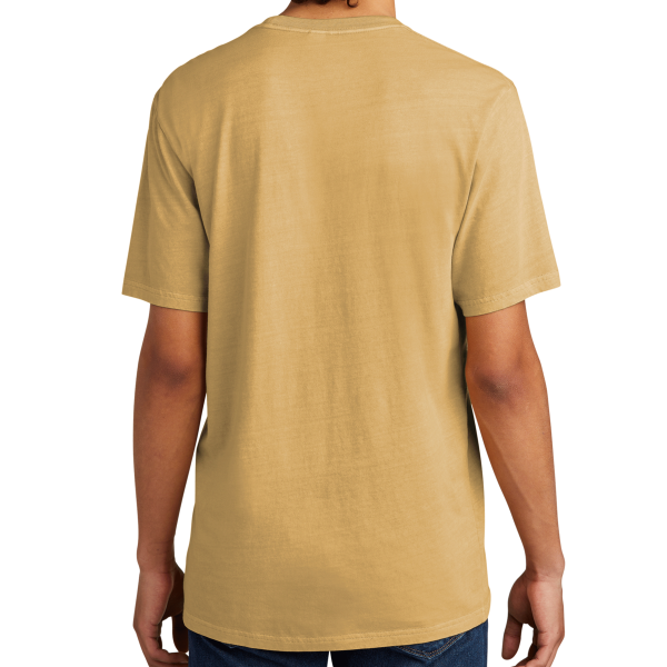 AllMade Unisex Mineral Dye Organic Cotton Tee, Golden Wheat, Back view