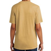 AllMade Unisex Mineral Dye Organic Cotton Tee, Golden Wheat, Back view