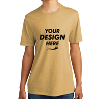 AllMade Unisex Mineral Dye Organic Cotton Tee, Golden Wheat, Front view, Mockup