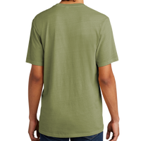AllMade Unisex Mineral Dye Organic Cotton Tee, Lichen Green, Back view