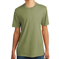 AllMade Unisex Mineral Dye Organic Cotton Tee, Lichen Green, Front view