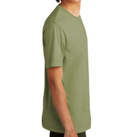 AllMade Unisex Mineral Dye Organic Cotton Tee, Lichen Green, Right Sleeve view