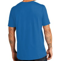 AllMade Unisex Organic Cotton Tee, Beacon Blue, Back view