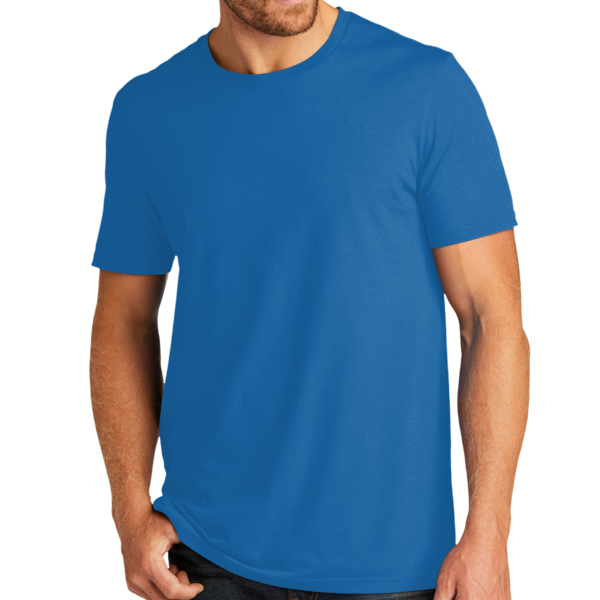 AllMade Unisex Organic Cotton Tee, Beacon Blue, Front view