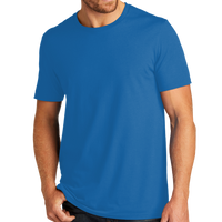 AllMade Unisex Organic Cotton Tee, Beacon Blue, Front view