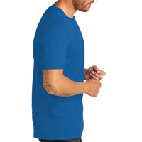 AllMade Unisex Organic Cotton Tee, Beacon Blue, Right Sleeve view