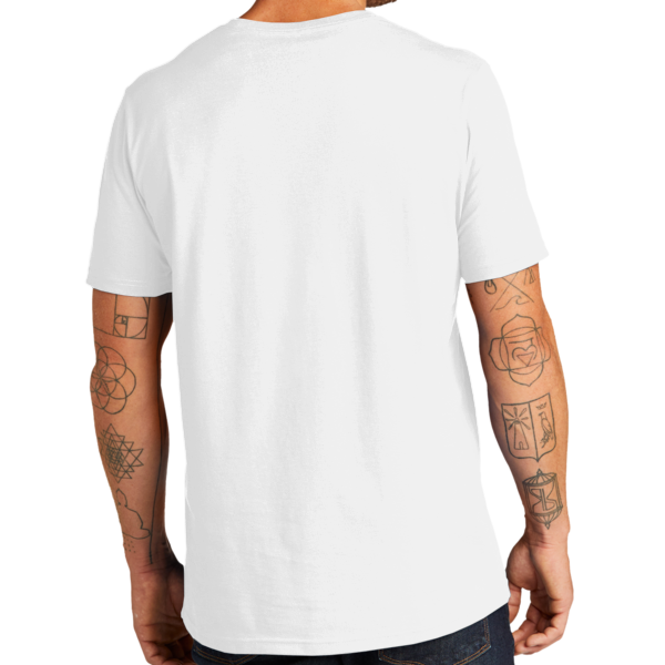 AllMade Unisex Organic Cotton Tee, Bright White, Back view