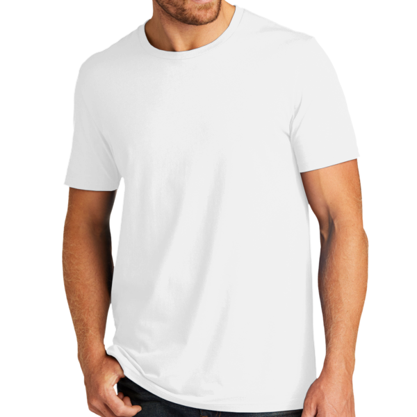 AllMade Unisex Organic Cotton Tee, Bright White, Front view