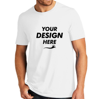 AllMade Unisex Organic Cotton Tee, Bright White, Front view, Mockup