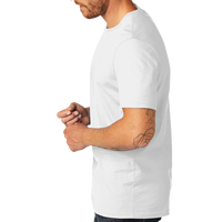AllMade Unisex Organic Cotton Tee, Bright White, Left Sleeve view