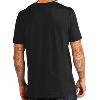 AllMade Unisex Organic Cotton Tee, Deep Black, Back view