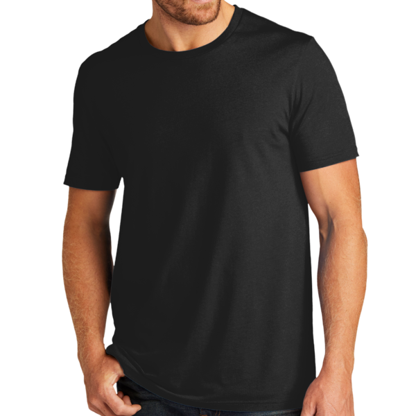 AllMade Unisex Organic Cotton Tee, Deep Black, Front view