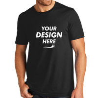 AllMade Unisex Organic Cotton Tee, Deep Black, Front view, Mockup