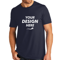 AllMade Unisex Organic Cotton Tee, Night Sky Navy, Front view, Mockup